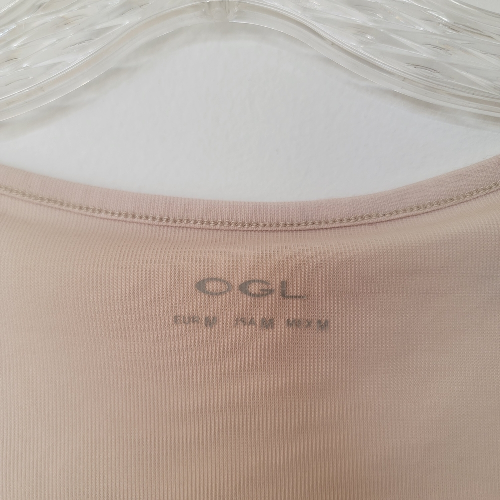 OGL Women's Beige Crop Top Size Medium - Picture 3 of 6